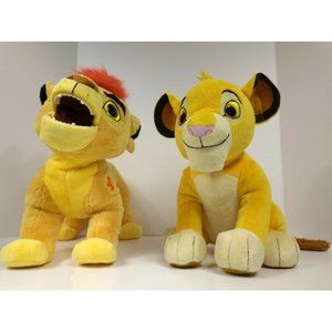 Disney Junior Lion Guard 14" Roars Talks + Khols Cares 12" Lion King Simba Plush